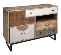 Buffet 3 portes et 4 tiroirs Koval - Marron