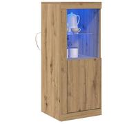 Buffet en bois d'ingénierie - vidaXL - 41x37x100 cm - Marron - Portes à charnières - Assemblage requis