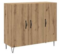 Vidaxl Buffet Chêne Artisanal 90 X 34 X 80 Cm Bois D'ingénierie