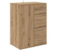 Vidaxl Buffet Chêne Artisanal 59 X 39 X 80 Cm Bois D'ingénierie