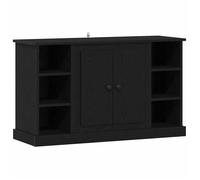 Buffet en bois d'ingénierie - vidaXL - Chêne Noir - 100x35,5x60 cm - Rustique - Multi-étagères - 2 portes