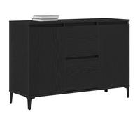 Buffet en bois d'ingénierie - vidaXL - Chêne noir - 104x35x70 cm - Avec tiroir - 2 portes - Poids maximal 110 kg