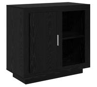 Vidaxl Buffet Chêne Noir 40 X 80 X 75 Cm Bois D'ingénierie