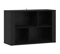 Buffet en bois d'ingénierie - vidaXL - Chêne Noir - 80x30x53 cm - Style rustique - Rangement pratique