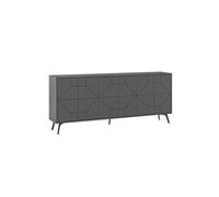 Buffet en bois "Dune" - 183 x 35 x 77 cm - Anthracite