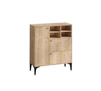 Buffet en bois "Ewa" - 100 x 35 x 125 cm - Chêne Saphir