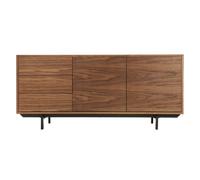 Miliboo Buffet Vintage en Bois foncé Noyer 2 Portes 3 tiroirs L160 cm Manny
