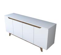 Buffet en bois ""Gondol"" - 180 x 45 x 79 cm - Blanc