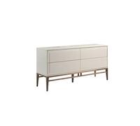 Buffet En Bois Gris Et Pieds En Bois Marron