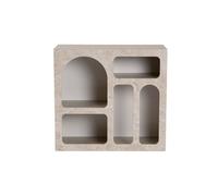 Buffet en bois "Lessa" - 80 x 37 x 74 cm - Travertin