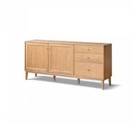 Buffet en bois massif, armoire minimaliste moderne, armoire de rangement, armoire de rangement murale, armoire latérale, armoire à thé pour la maison, buffet avec A