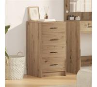 vidaXL Buffet chêne artisanal – Meuble de salon 40x41x75 cm Bois d'ingénierie finition mate