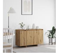 Buffet en chêne - vidaXL - Fait main - Étagères ajustables - 120x41x75 cm - Marron