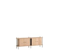 Buffet Étagère Chêne/Gris Chaud