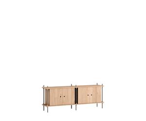 Buffet Étagère Chêne/Gris Chaud