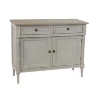 Buffet Étroit 2 Tiroirs Édouard AMADEUS - Chêne - Meuble de salon - Style Romantique