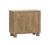 Buffet exotique décor bois de manguier 2 portes réversibles 80cm Pondi