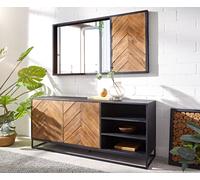 Buffet Famke 145 cm mangue teck 2 portes 3 compartiments