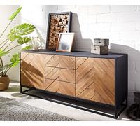 Buffet Famke 145 cm Manguier Teck 2 portes 3 tiroirs