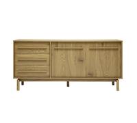 Buffet finition bois chêne 2 portes 3 tiroirs L160 cm YSEULT