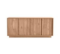 Miliboo - Buffet scandinave finition bois chêne 4 portes L180 cm COMO