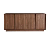 Miliboo Buffet Vintage Finition Bois foncé Noyer 4 Portes L180 cm COMO