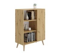Buffet fondi - chêne artisan, piètement bois