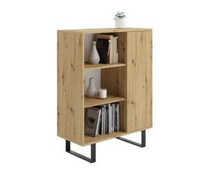 Buffet fondi - chêne artisan, piètement métal