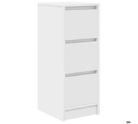 Buffet Fur - Bahut, armoire de rangement blanc 29,5x34x76 cm bois d'ingénierie,15.25 Kg 56948