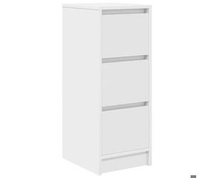 Buffet Fur - Bahut, armoire de rangement blanc 29,5x34x76 cm bois d'ingénierie,15.25 Kg 56948
