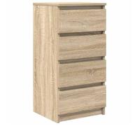 Buffet Fur - Bahut, armoire de rangement chêne sonoma 37,5x35x76 cm bois d'ingénierie,16.5 Kg 55200