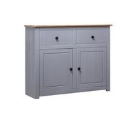 vidaXL Buffet Panama Gris 93x40x80 cm Pin solide Assortiment 282698
