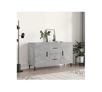 Buffet gris béton 100x36x60 cm bois d'ingénierie828192