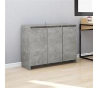 Buffet Gris béton 102x33x75 cm Bois d ingénierie Gris béton G