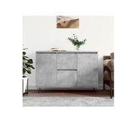 Buffet gris béton 104x35x70 cm bois d ingénierie