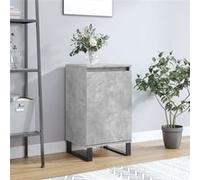 Vidaxl Buffet Gris Béton 40x35x70 Cm Bois D'ingénierie Gris