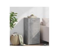 Vidaxl Buffet Gris Béton 45x42,5x93 Cm Bois D'ingénierie Multicolore