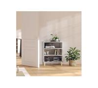 Buffet Armoire Rangement Salle de Séjour Gris Béton Bois d'Ingénierie vidaXL
