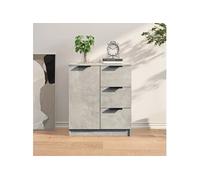 vidaXL Buffet 811083 Gris béton – Bois d'ingénierie 60 x 30 x 70 cm