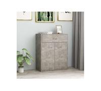 vidaXL Buffet Gris béton – Aggloméré 60 x 30 x 75 cm