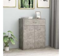 vidaXL Buffet Gris béton – Aggloméré 60 x 30 x 75 cm