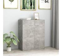 Buffet Gris béton 60x30x75 cm Bois d ingénierie Gris béton G