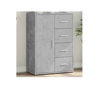 vidaXL Buffet 840509 gris béton 60x31x84 cm en bois d'ingénierie – armoire de rangement