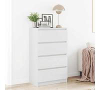 Buffet Gris Béton 60x35x98,5 cm Bois d'Ingénierie Commode Dressoir vidaXL