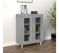 Vidaxl Buffet Sonoma Gris 69,5x34x90 Cm Bois D'ingénierie Multicolore