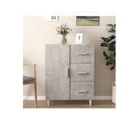 Buffet gris béton 69,5x34x90 cm bois d'ingénierie812172