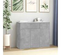 Buffet Gris béton 88x30x70 cm Bois d ingénierie Gris béton G