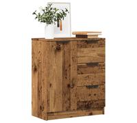 Buffet Gris Béton Bois d'Ingénierie 60x30x70 cm Armoire de Rangement vidaXL