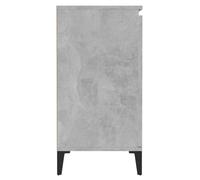 Buffet Gris béton VINGVO - Buffet bas - Salon - 60x35x70 cm - Métal - 2 portes