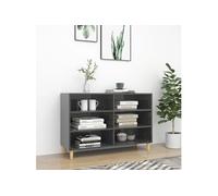 Buffet Armoire Rangement Salle de Séjour Sonoma Gris Bois d'Ingénierie vidaXL
